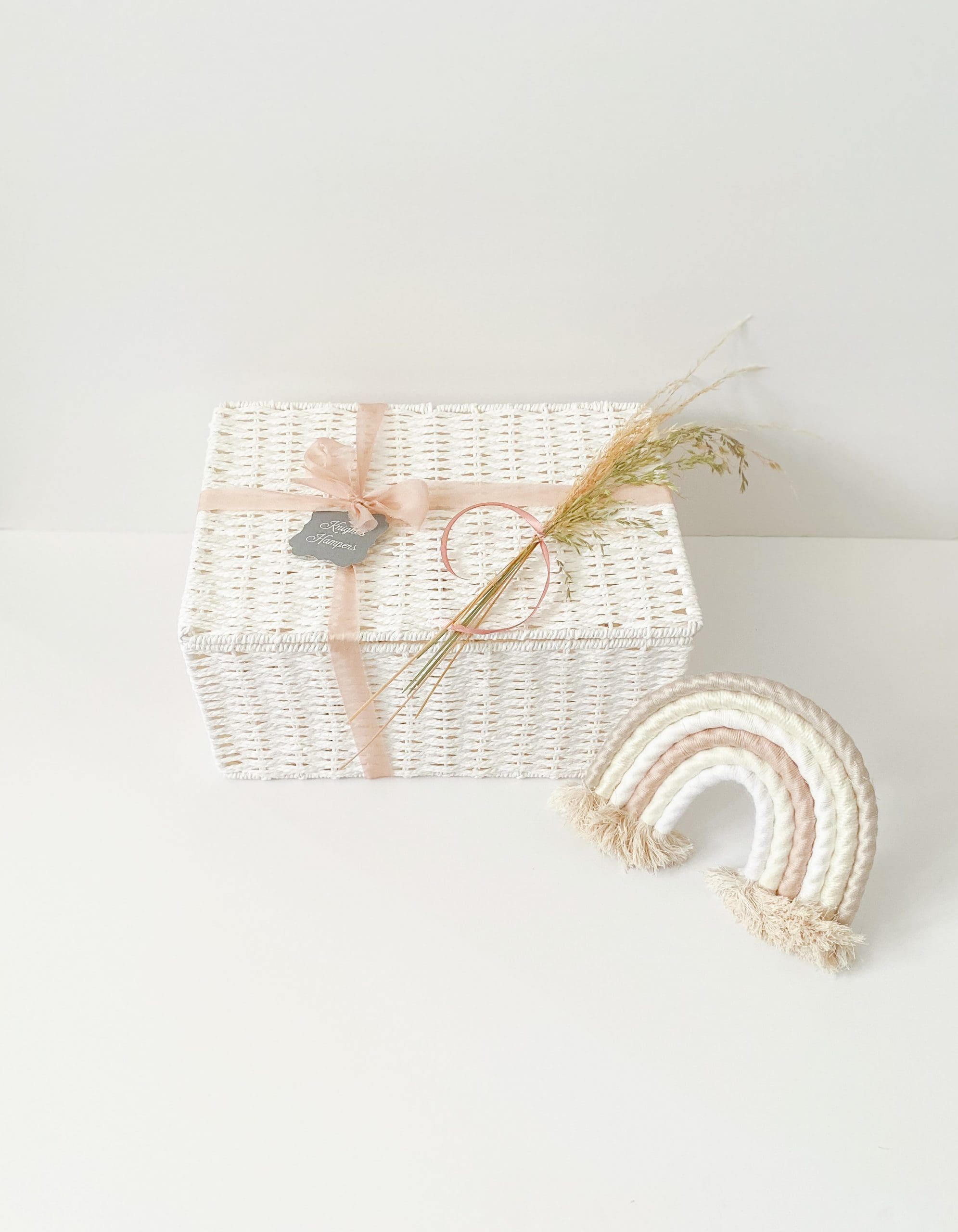 Neutral Luxury Essentials Baby Gift Hamper Basket