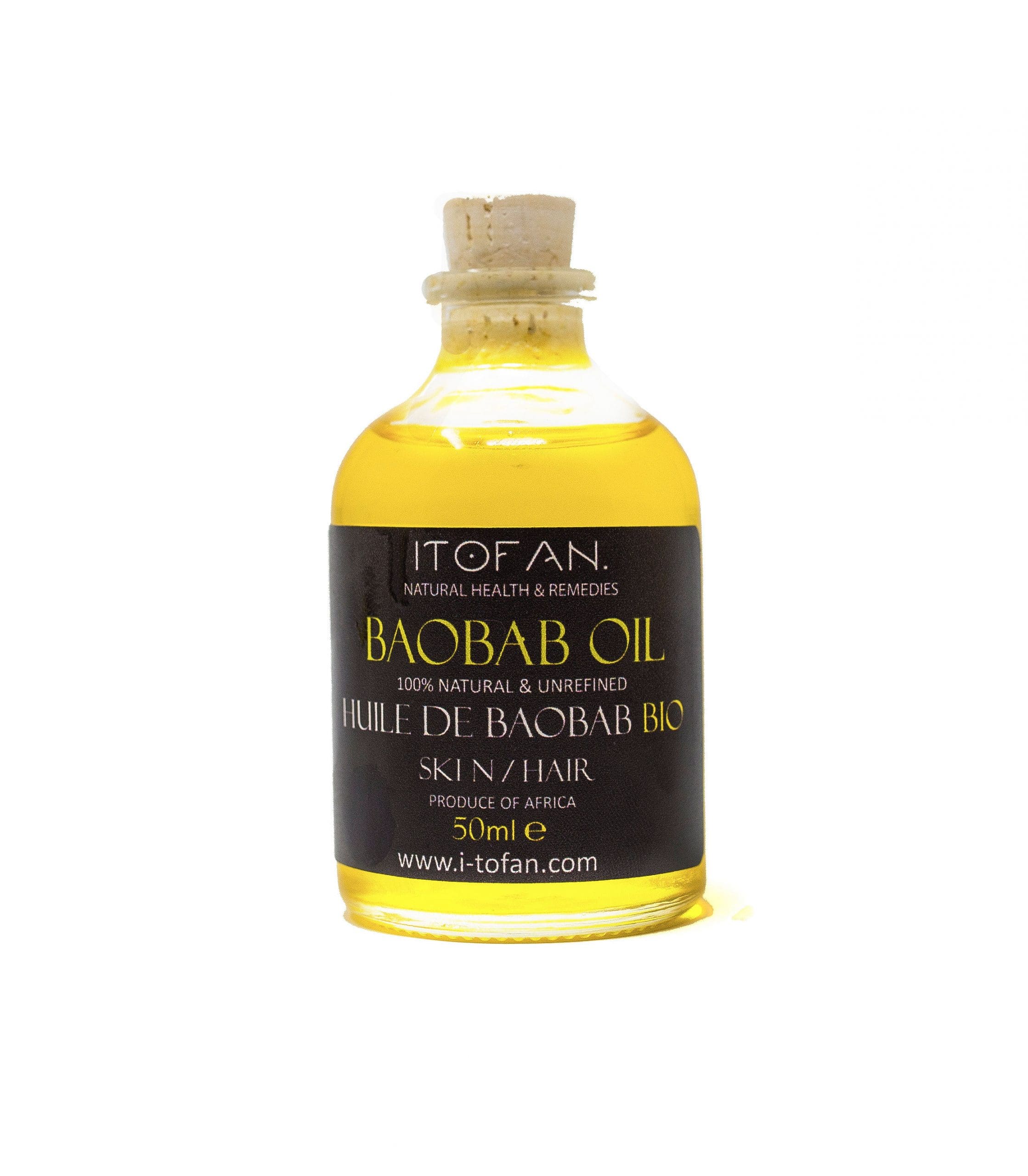 100% Pure Unrefined Baobab Oil - 50ml
