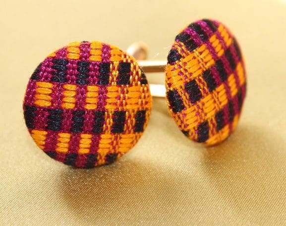 best anniversary gift ideas, gifts for him, kente print cuff links