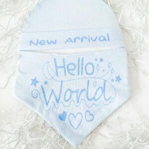Hello World ‘Little Miracle’ Baby Boy Clothing Gift Set