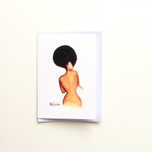 Afro Allure Greeting Card by Stacey-Ann Cole