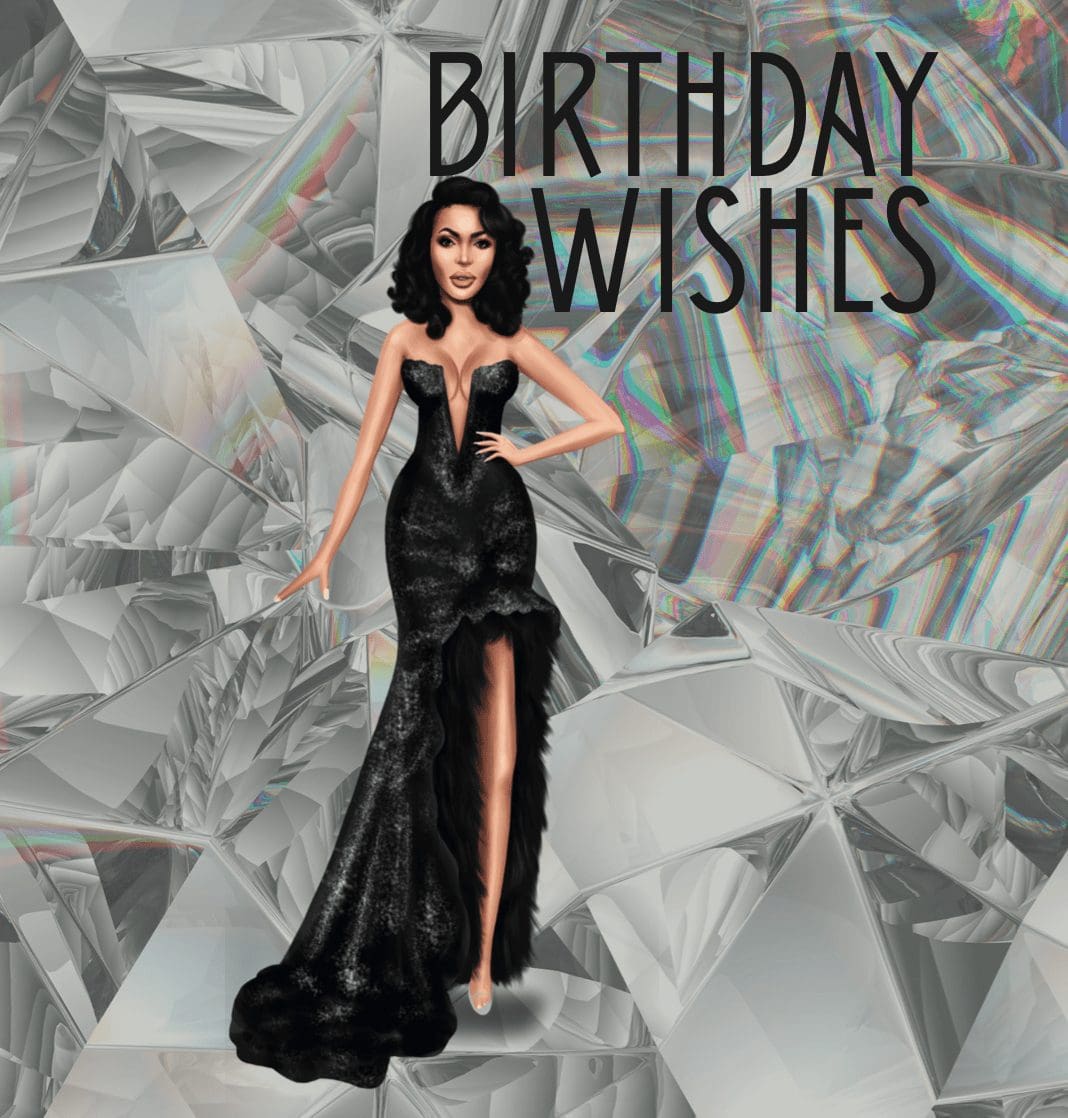 Black Diamond Birthday Card
