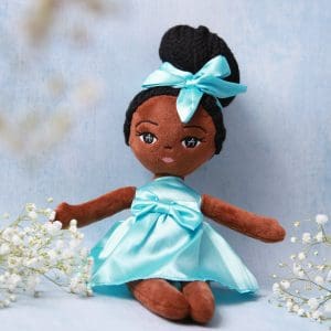 Plush Amaris doll, doll, soft plush doll, 1st birthday, first doll, baby shower, birthday, Christmas, black doll, UK, Plush doll