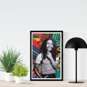 Bob Marley Print, blankets, , wakuda, african print fans, black-owned brands, black pound day