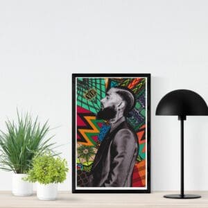Nipsey Hussle Print, wakuda, african print fans, black-owned brands, black pound day