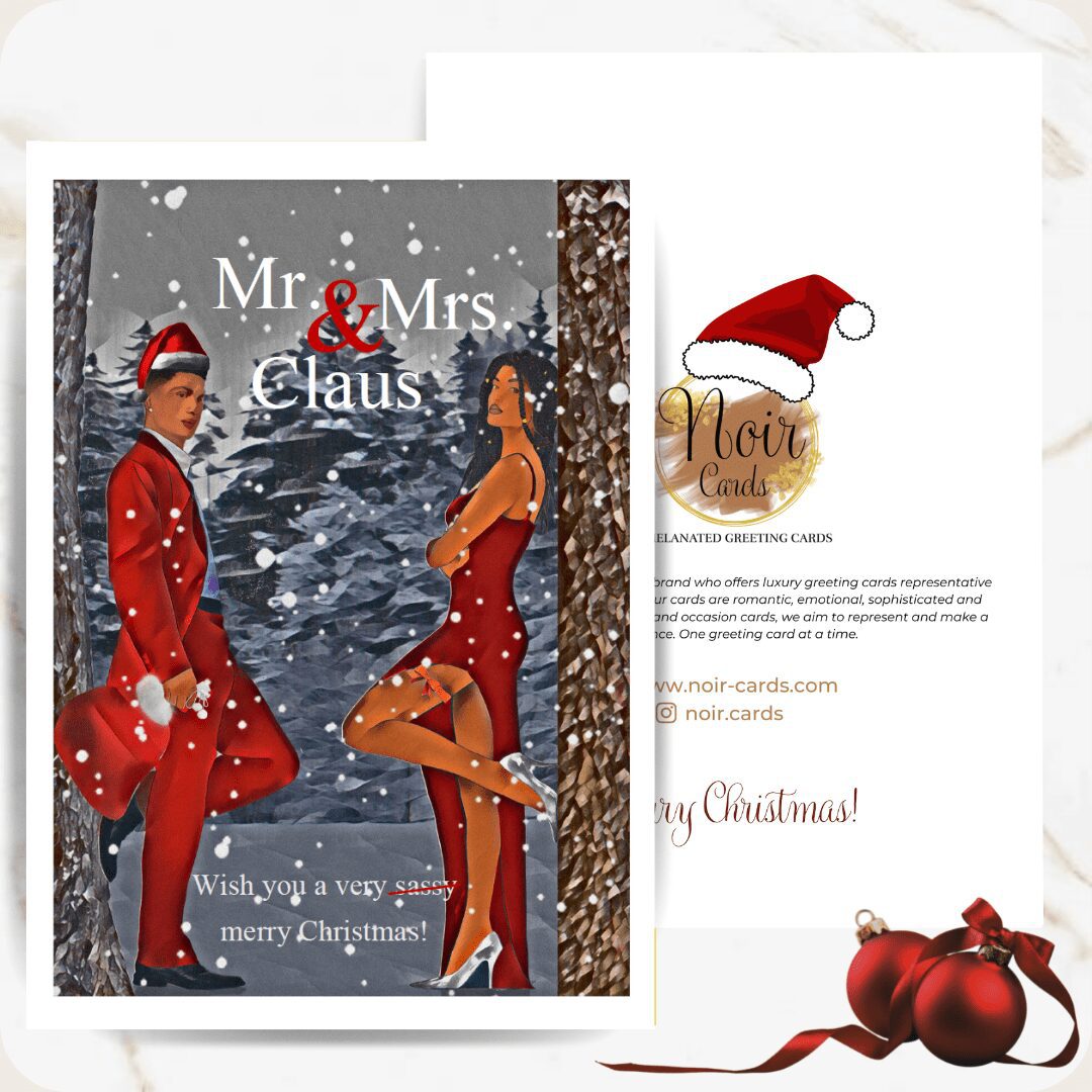 Mr and Mrs Claus - Christmas Card