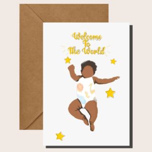 Welcome to the World - Baby Shower Card