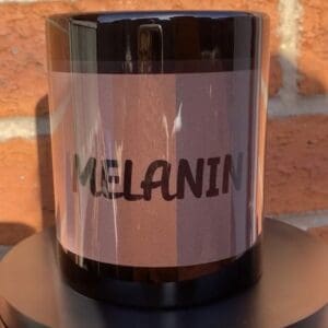 Melanin mug black rainbow