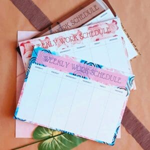 A4 50 Page Weekly Planner/Scheduler