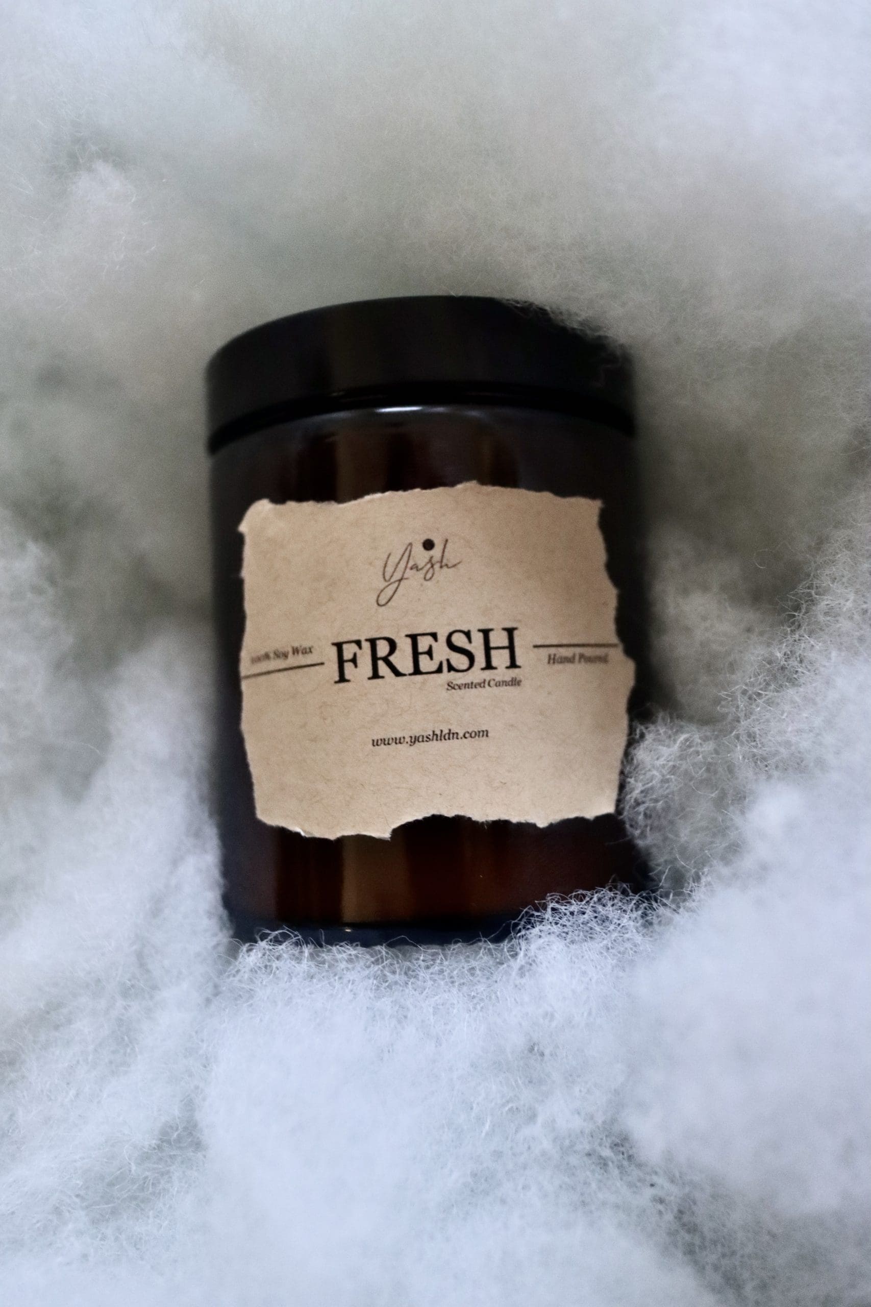 FRESH: Clean Cotton Scented Soy Candle - Wood Wick