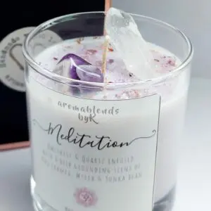 Mediation Aromatherapy Candle with Amethyst