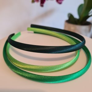 Satin Hair Bands in Green Tones