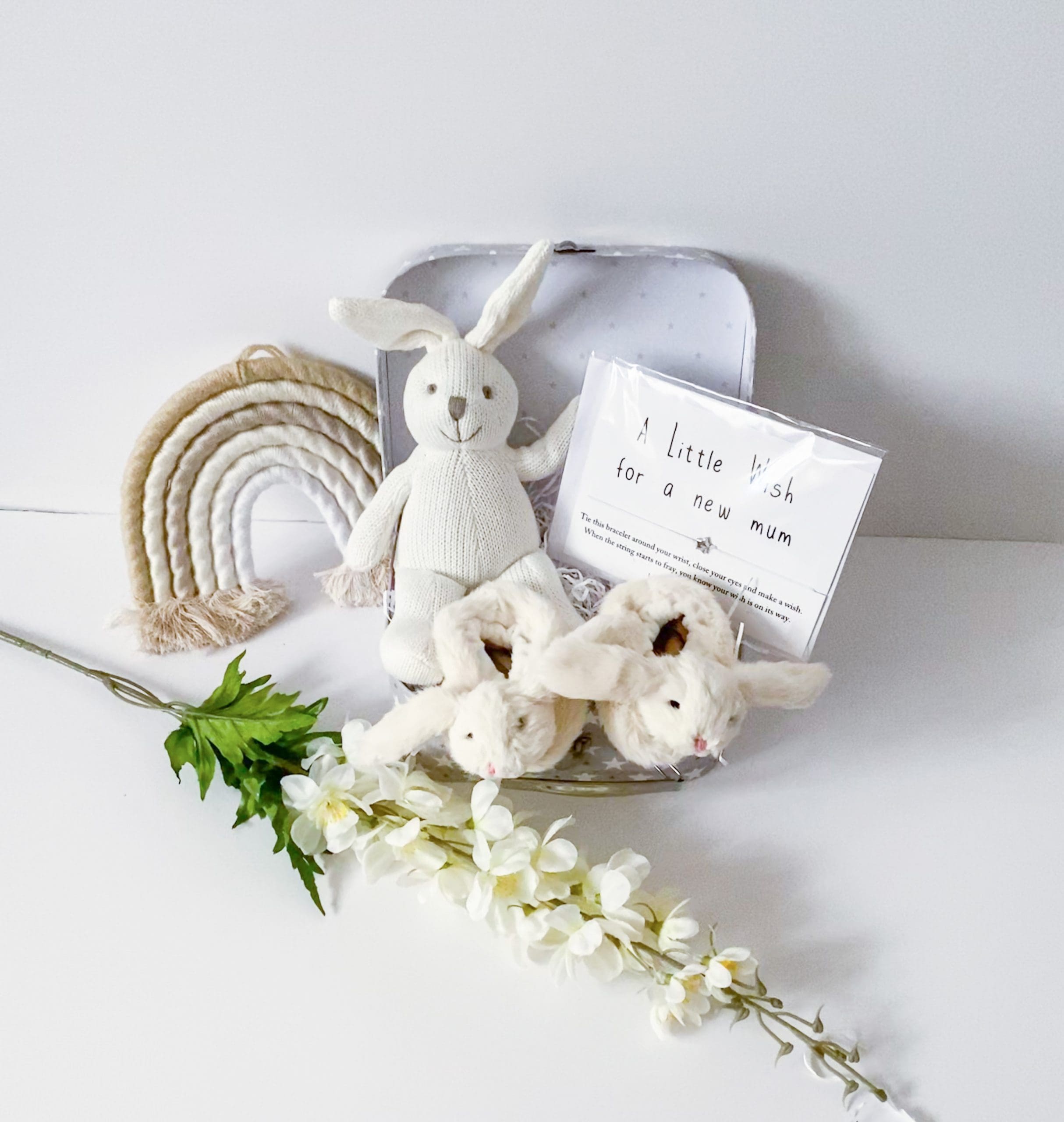 Knitted, Cuddly Bunny baby gift set