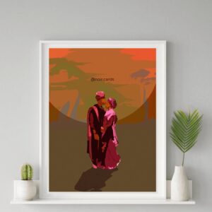 The African Couple Wall Art Print