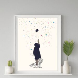 Educated Babe Wall Art - Graduation Gift