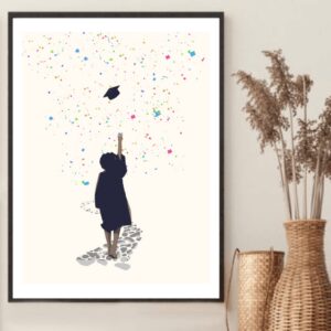 Educated Babe Wall Art - Graduation Gift