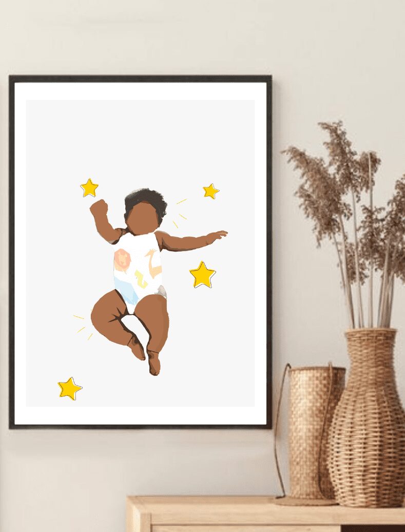 Welcome to the Wolrd Wall Art - Baby Shower Gift