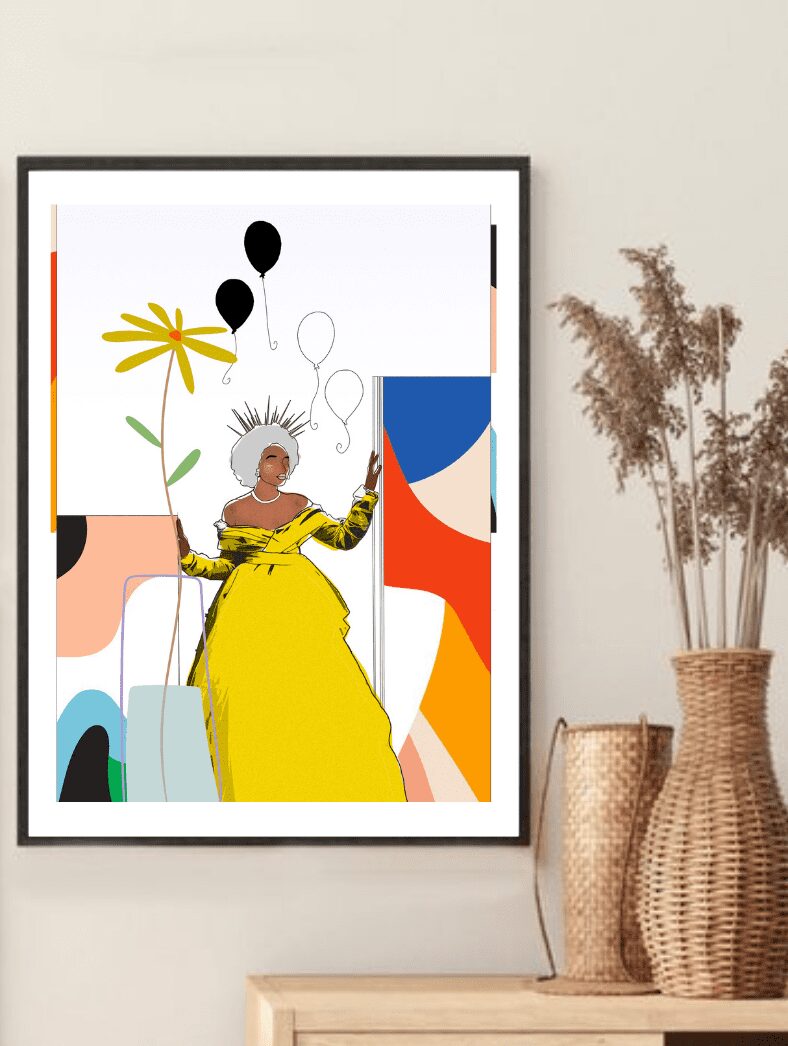 The Matriarch Wall Art - Gift for Mature Black Women