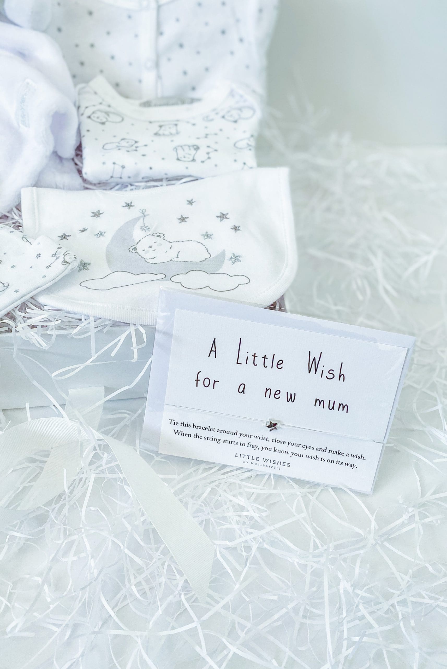 Personalised Baby Bear Moon & Stars Clothing Keepsake Gift Box