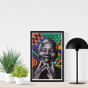 Nelson Mandela Print, wakuda, african print fans, black-owned brands, black pound day