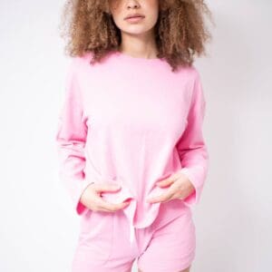 Pink multi use pyjamas/ Loungewear set with short