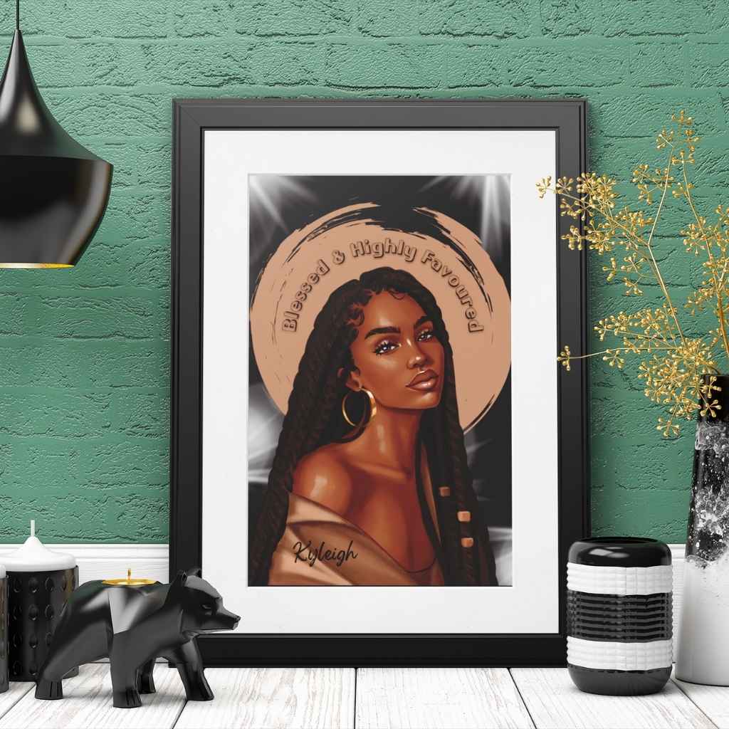 Blessed & Highly Favoured Art Print