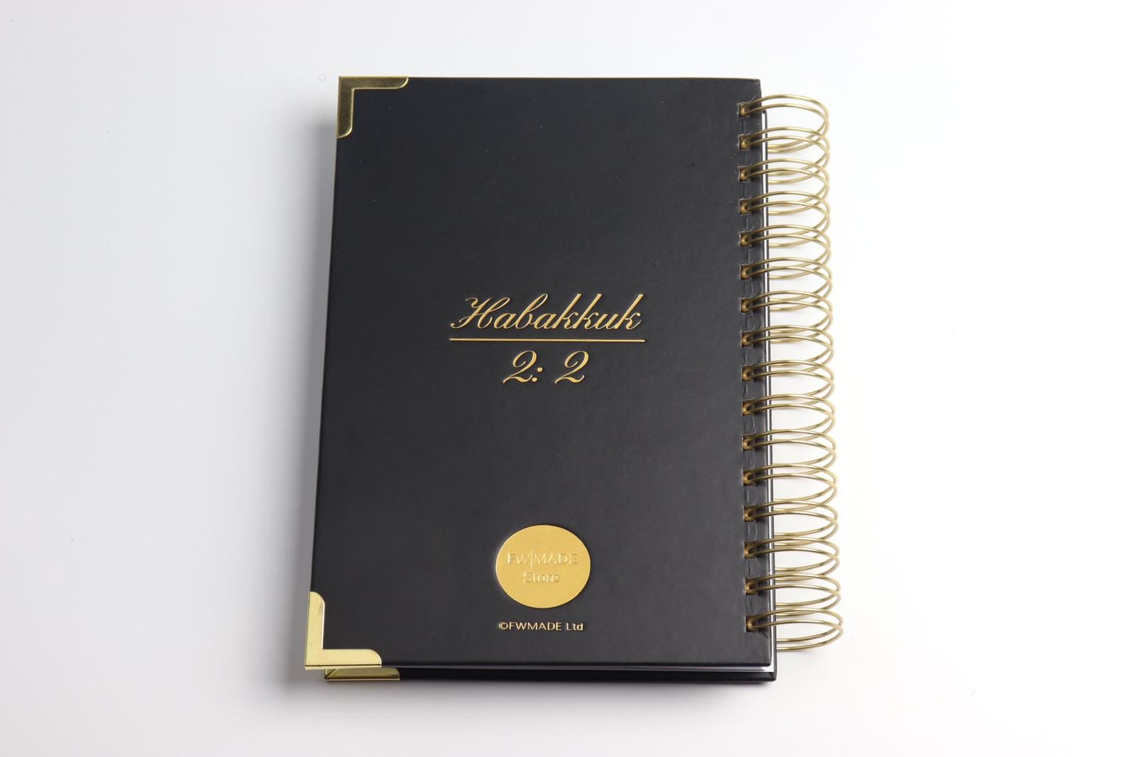 WRITE THE VISION BLACK AND GOLD JOURNAL