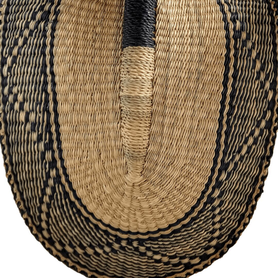 Large Bolga Woven Fan | Wedding, Wall Hanging Decoration, Home, Wall Decor, Ghana, African Natural Interior Design ▹ Made by our partner Women's Cooperative in Ghana ▹ Made from sustainable dried Savannah/Elephant/Napier Grass