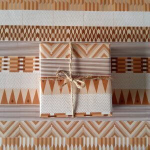 Kente Copper Mix Luxury Wrapping Paper