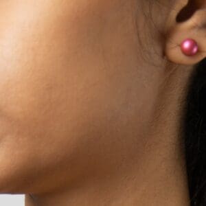 Swarovski Mulberry Pink Stud Earrings
