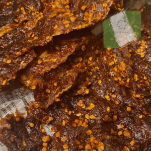 Beef Honey Glazed Kilishi, african snacks, nigerian snacks