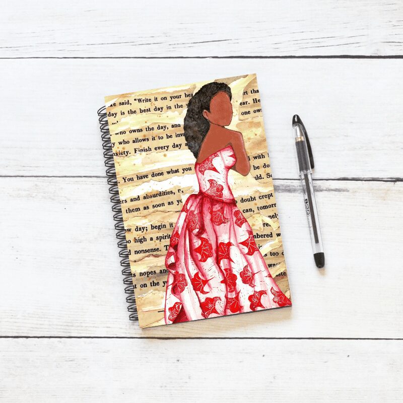 A5 lined Wiro-bound Paper Notebook