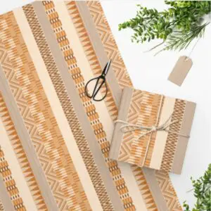 Kente Copper Mix Luxury Wrapping Paper