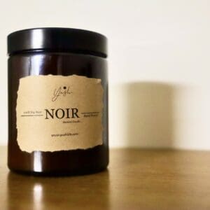 Noir: Amber Noir Scented Soy Candle - Wood Wick
