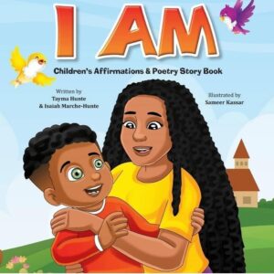 I Am Affirmations Children's Book Jamii, blackpoundday, black childrens book