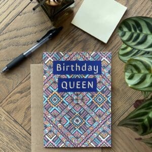 Ecofriendly African Birthday Queen Card