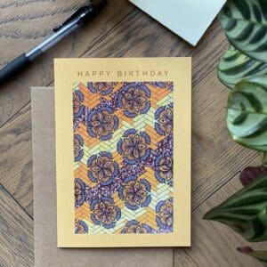 Ecofriendly African Happy Birthday Card