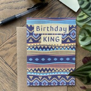 Ecofriendly African Birthday King Card