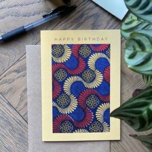 Ecofriendly African Happy Birthday Card
