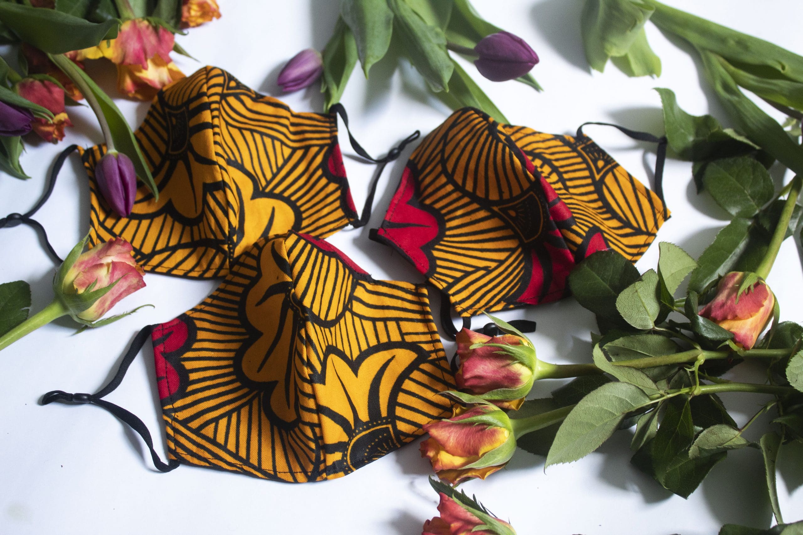 African Print Fabric Face Mask