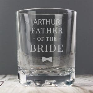 Kustomyzed Grooms Party Glass Tumblers - 5 options available