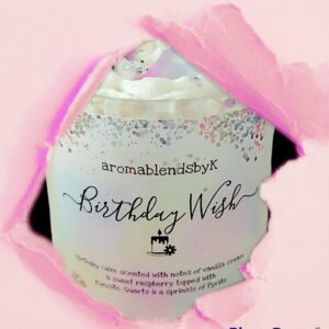 Birthday Wish Crystal Candle