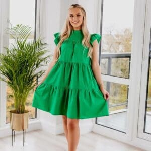 Green Poplin Dress