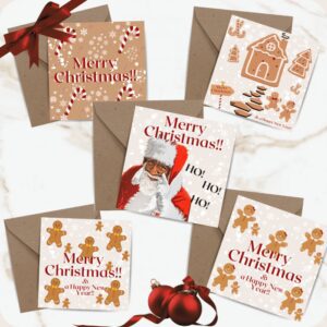 Black Christmas Cards Pack