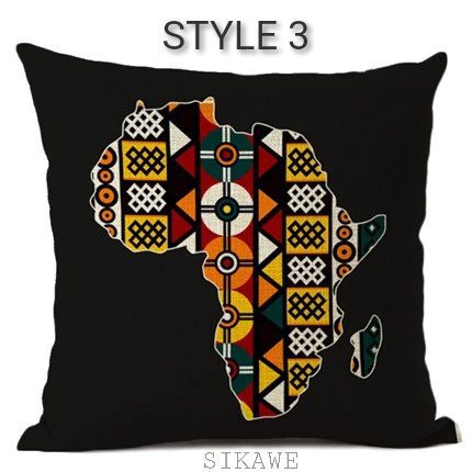 NAADU COLLECTION-Map of Africa Cushion Covers