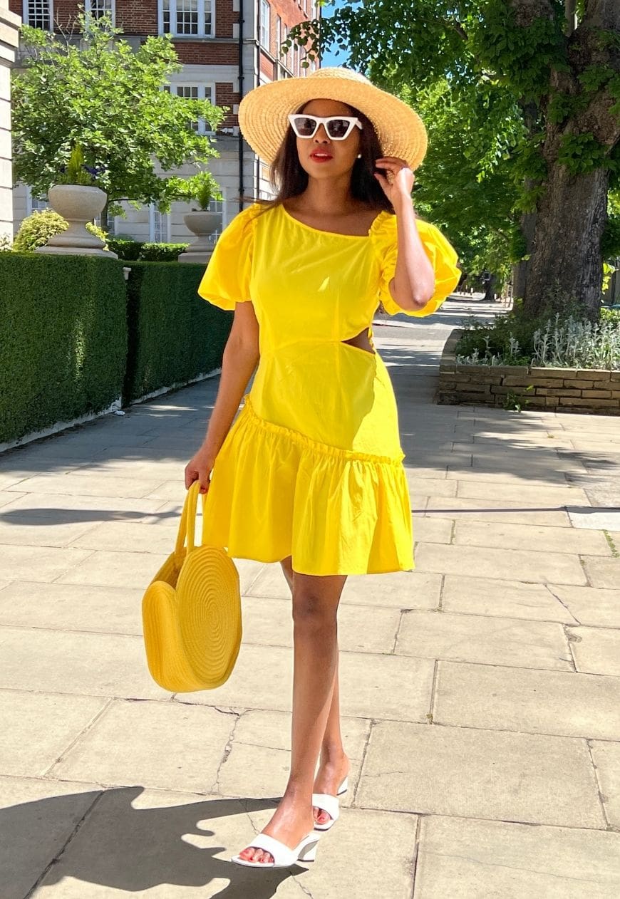 yellow cotton outfit