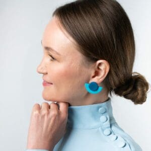 Sunshine Stud Earrings - Blue