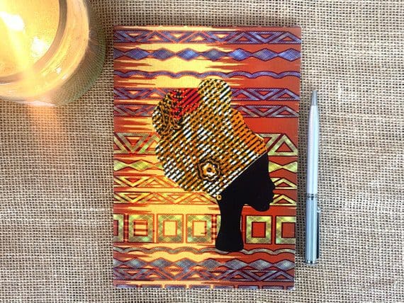 headwrap notebook, black-owned