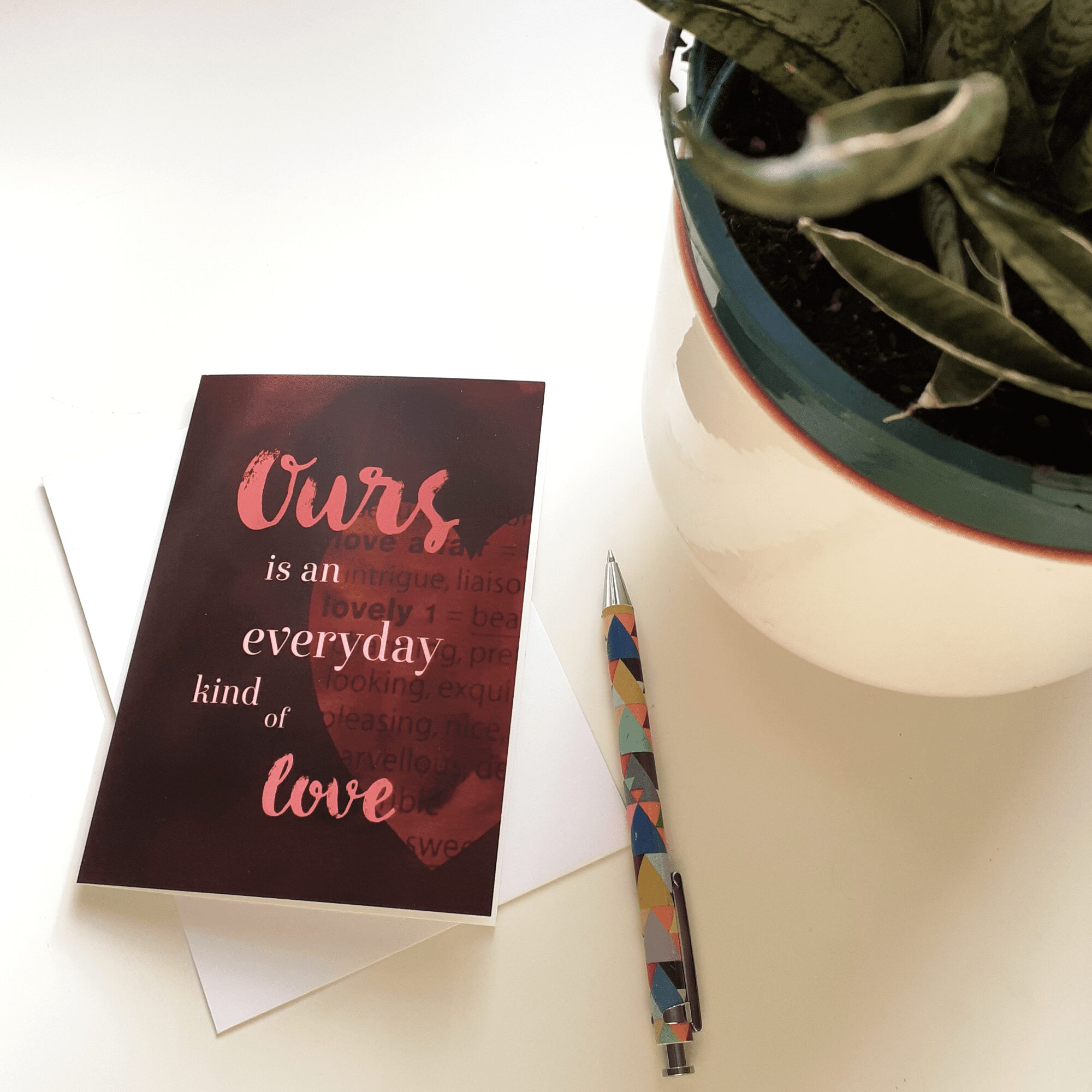 Everyday Love Valentine's Card by Artist Stacey-Ann Cole
