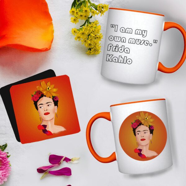 frida kahlo coaster and mug